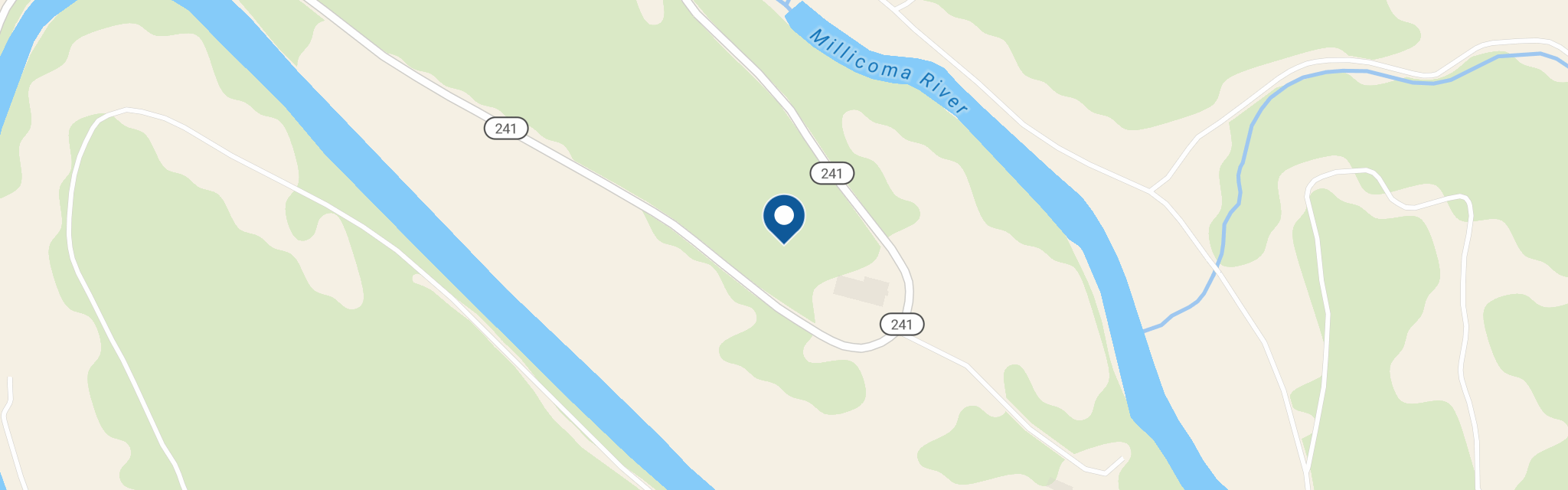 Map of the Allegany Post Office at 10361 Highway 241 Allegany OR 97407